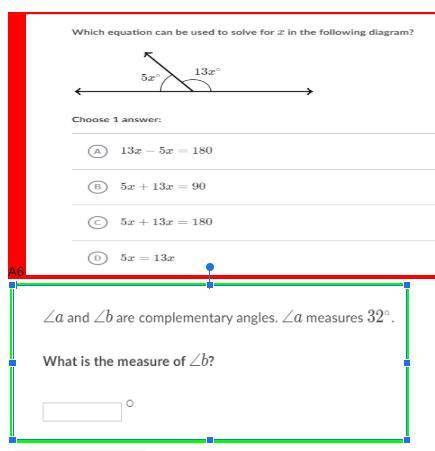 I need help with both of these! (The red one is a different problem so is the green one & ill be