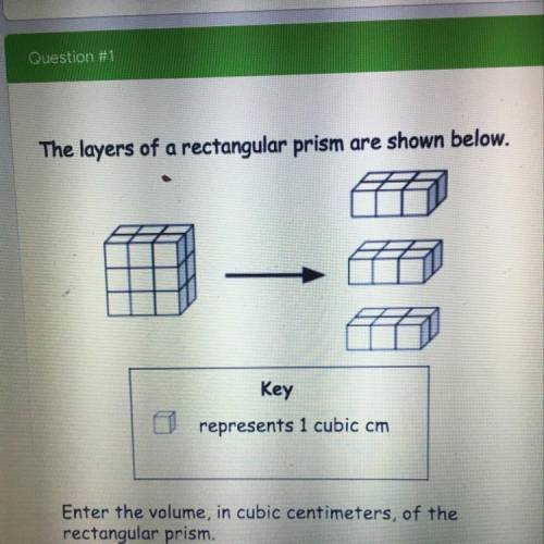 The layers of a rectangular prism are shown below.