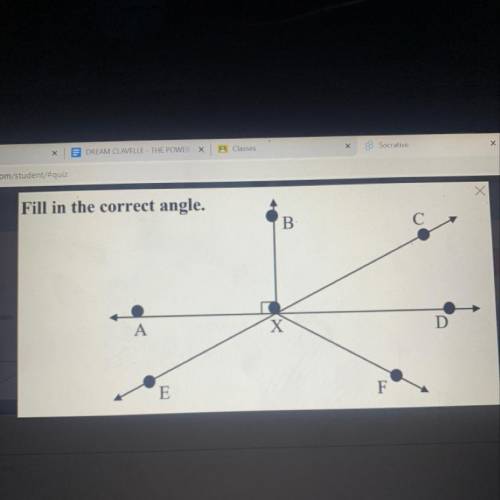 Angle DXC and ________ are complementary angle?
