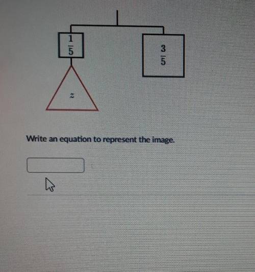 The hanger below represents a balanced equation.