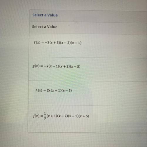 Match each function with its corresponding graph.