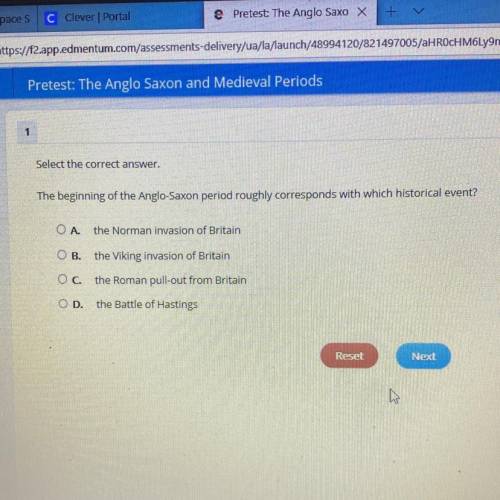 The beginning of the anglo-Saxon period roughly corresponds with which historical event