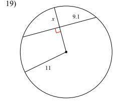 GEOMETRY ARCS AND CHORDS QUESTION. URGENT! I WILL GIVE 40 POINTS. I already know the answer is 4.8,