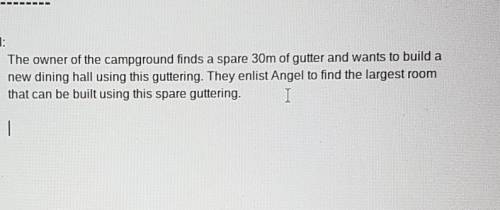 What is the largest area possible with a perimeter of 30cm?