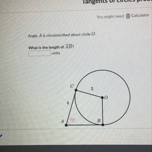 I need help with Tangents of circle problems