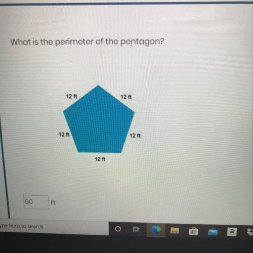 What is the perimeter of the pentagon