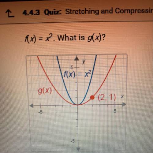 F(x) = x^2. What is g(x)?