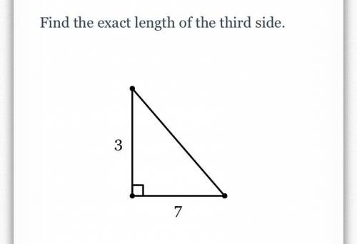 The length of the third side.