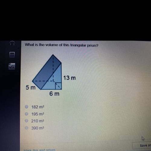 What is the volume of this triangular prism?