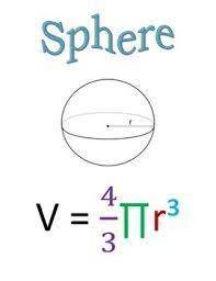 Pls show work Use the following formula to solve for volume of a sphereWhat is the volume of a spher