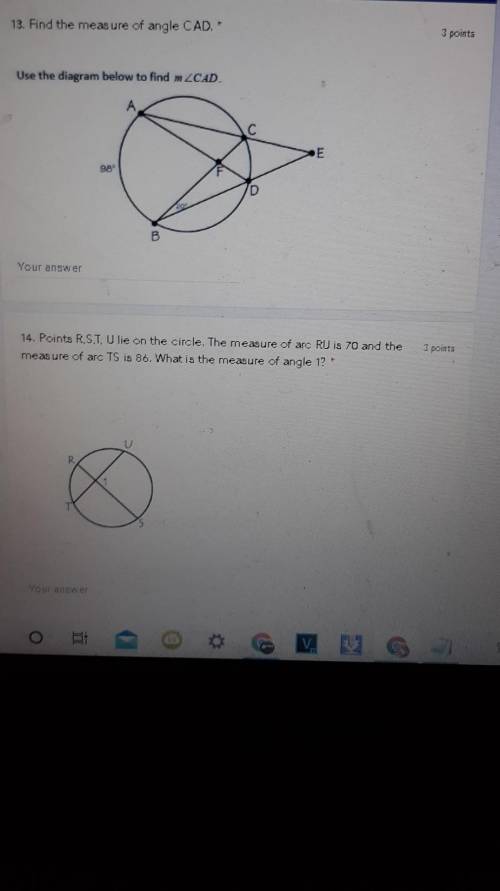 Answer number 13 and 14 for 15 points