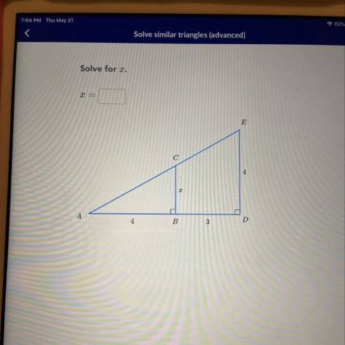 Please help lol!  Solve for x=