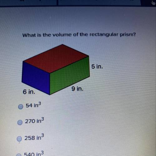 What is the volume of the rectangular prism