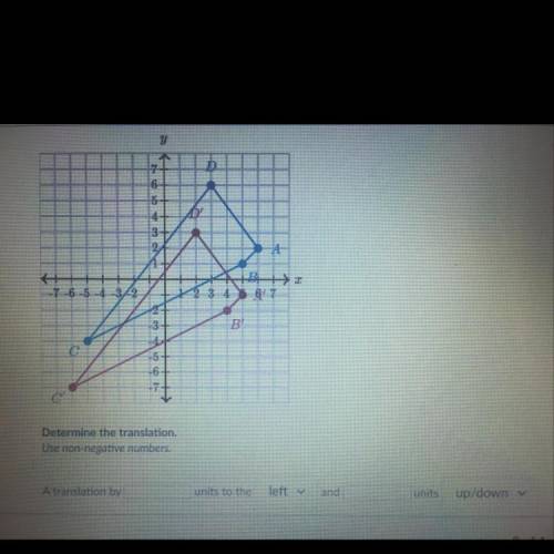 QUADRILATERAL A’B’C’D’ IS THE IMAGE OF QUADRILATERAL ABCD UNDER A TRANSLATION. PLEASE HELP ME