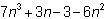 Which algebraic expression has like terms?