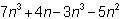 Which algebraic expression has like terms?