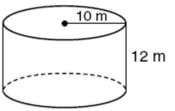Solve for the volume of the cylinder. Use 3.14 for . * Show all work A.753.6 cubic meters B. 3,768 c