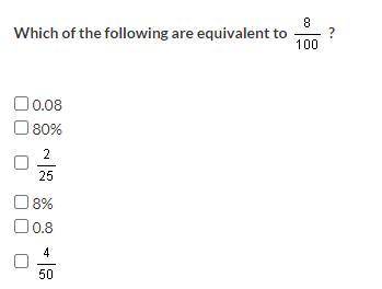 Which of the following are equivalent to