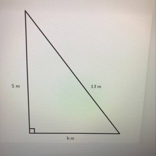 Calculate the value of b in the triangle below.