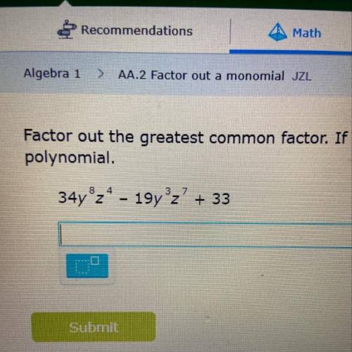 I have to retype the polynomial. ( But I don’t know how, Can I please get some help )
