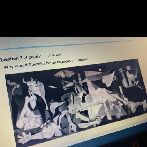 Why would guernica be an example of cubism