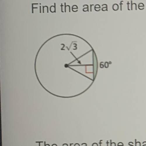 Find the area of the shaded region. Round your answer to the nearest hundredth.