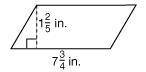 Find the area of the parallelogram.