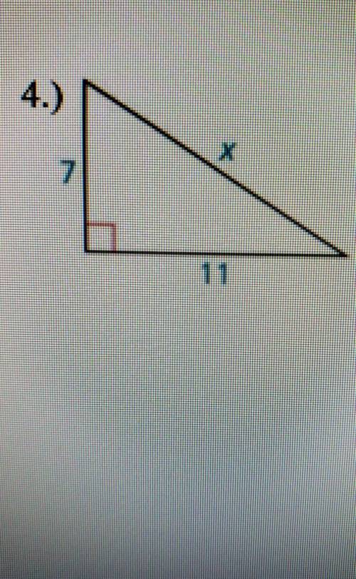 Solve for x. Leave answers as simplified radicals.