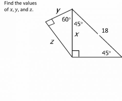 Please help me find the missing variable on the right triangles with step by step work!!