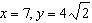 Analyze the diagram below and complete the instructions that follow. Find the value of x and the va