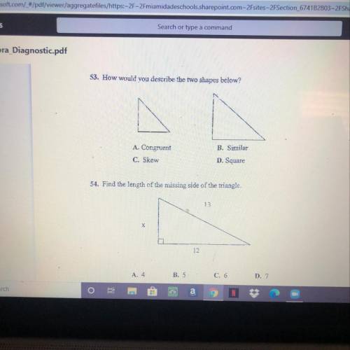 Please help me with these 2 questions!!