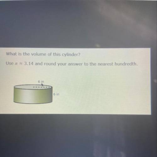 What is the volume of this cylinder?