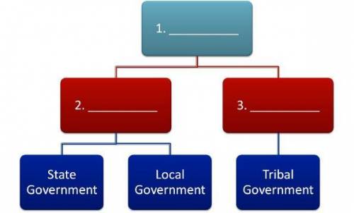 Which phrase correctly completes box #1 in the chart above? A. State Constitution B. US Congress C.