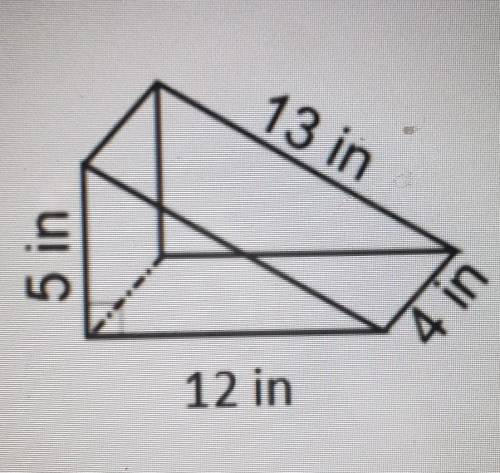 PLEASE HELP MIDDLE SCHOOL MATHplease find the surface area of the triangular prism