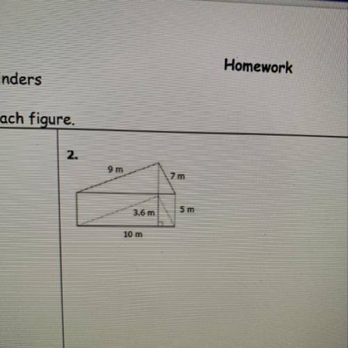 Find the volume of the figure