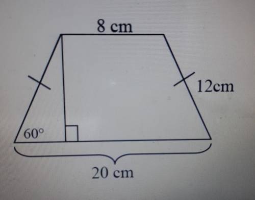 How do you find the height of this trapezoid?
