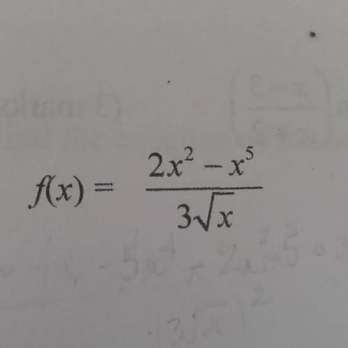 How would you differentiate this problem using the quotient rule?