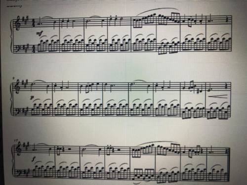 What classical era accompaniment technique is used in this piece?