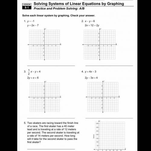 Solving systems of linear equations by graphing