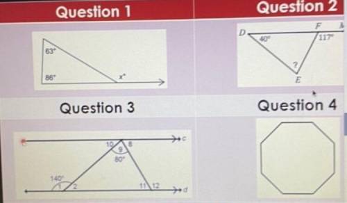 There are two different unknown parts for question number 1. The first task is to find the measure