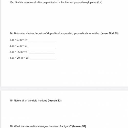 Please help me I need help with this assignment geometry math 13-16 and it is hard for me I been st