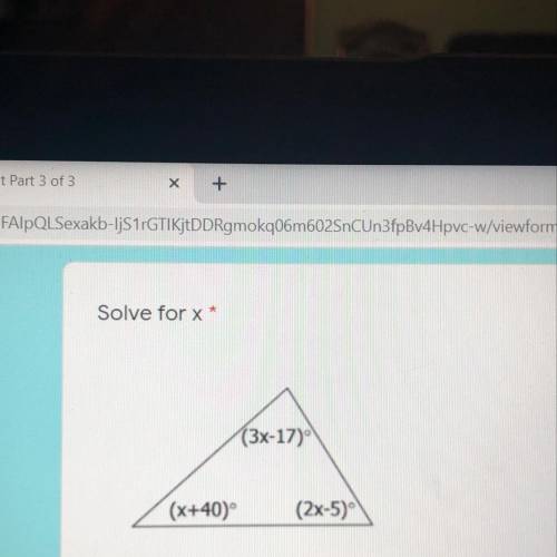 Need help solve for x