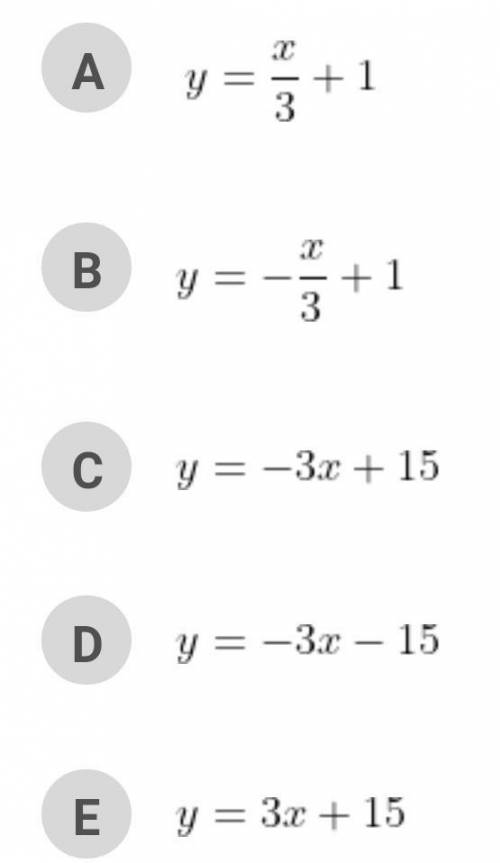 MATEMÁTICA B, URGENTE

A equação da mediatriz do segmento de extremos A(2, -1) e B(8, 1) é: