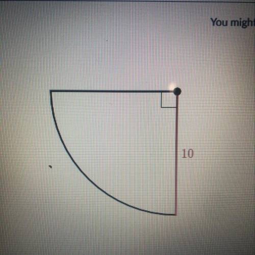 Find the area of the shape