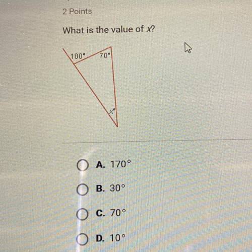 What is the value of x?