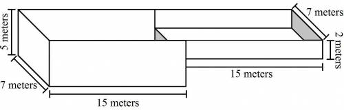 The dimensions of the Surf City Community Pool are shown below.

How many cubic meters of water ar