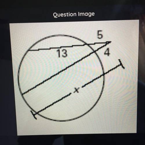 It’s not a question on here but I think you solve for x