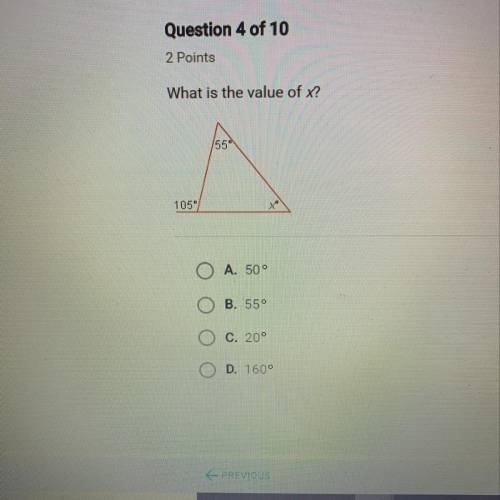 What is the value of x?