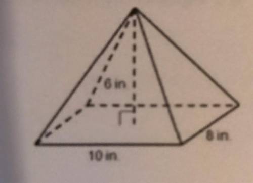 Please find the VOLUME of this figure... Write the formula and plug in the values... Write your ans