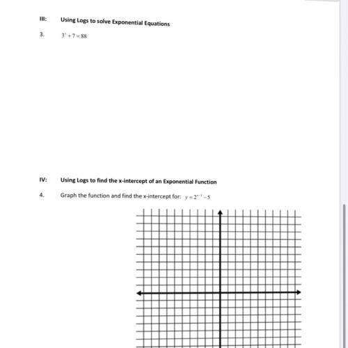 Logs to solve exponential equations: need work